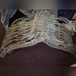 MCM Clear Heavy Duty Plastic Straburst Dress, Blouse, Jacket Hangers